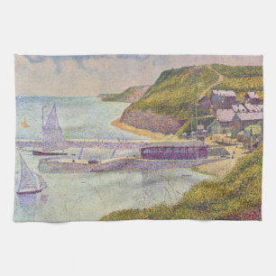 Georges Seurat - Port-en-Bessin bij hoog tij Theedoek