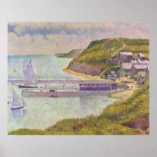 Georges Seurat - Port-en-Bessin bij hoogtij Poster