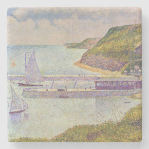 Georges Seurat - Port-en-Bessin bij hoogtij Stenen Onderzetter