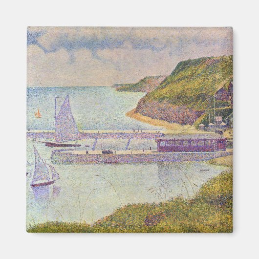 Georges Seurat - Port-en-Bessin - High-Tide Magneet (Voorkant)
