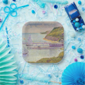 Georges Seurat - Port-en-Bessin - High-Tide Papieren Bordje (Feest)