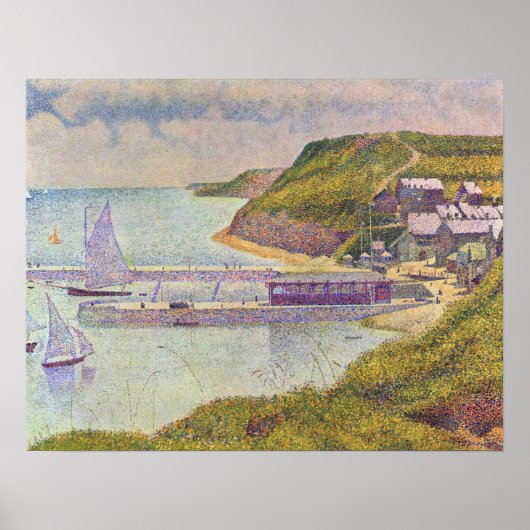 Georges Seurat - Port-en-Bessin - High-Tide Poster (Voorkant)