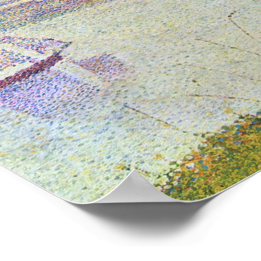 Georges Seurat - Port-en-Bessin - High-Tide Poster (Hoek)