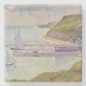 Georges Seurat - Port-en-Bessin - High-Tide Stenen Onderzetter (Voorkant)
