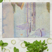 Georges Seurat - Port-en-Bessin - High-Tide Theedoek (Gevouwen)