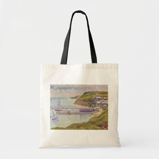 Georges Seurat - Port-en-Bessin - High-Tide Tote Bag (Voorkant)