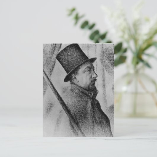 Georges Seurat-Portret van Paul Signac Briefkaart (Staand voorkant)