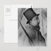Georges Seurat-Portret van Paul Signac Briefkaart (Voorkant / Achterkant)