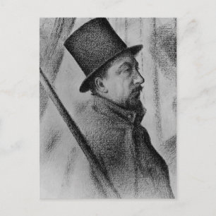 Georges Seurat-Portret van Paul Signac Briefkaart