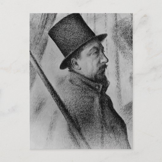 Georges Seurat-Portret van Paul Signac Briefkaart (Voorkant)