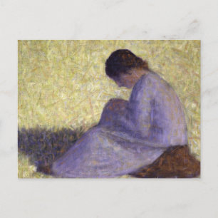 Georges Seurat - Seated Woman Briefkaart