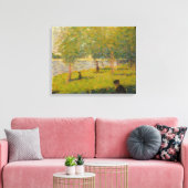 Georges Seurat - Studie naar een zondag in La Gran Canvas Afdruk (Insitu (Woonkamer))