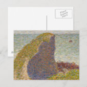Georges Seurat - Studie naar Le Bec du Hoc Briefkaart (Voorkant / Achterkant)