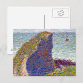 Georges Seurat Study for Le Bec du Hoc, Grandcamp Briefkaart (Voorkant / Achterkant)