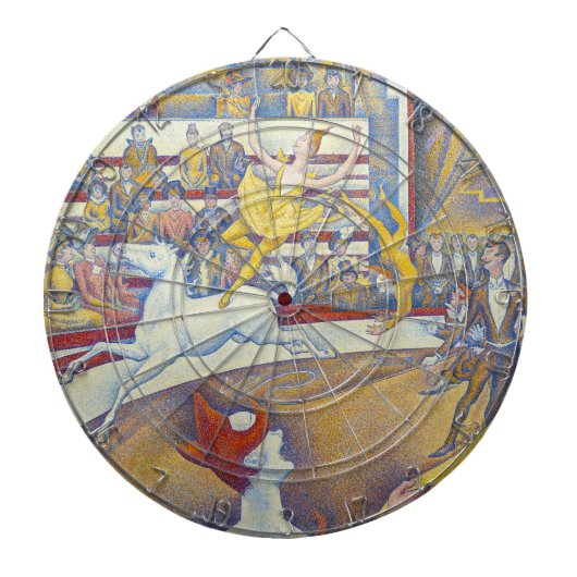 Georges Seurat - The Circus Dartbord (Voorkant)