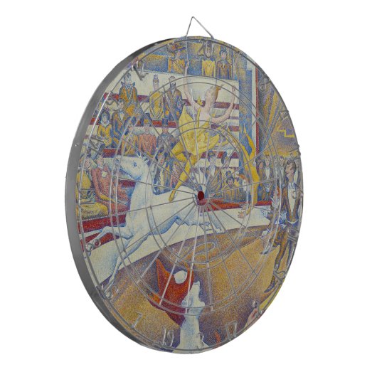 Georges Seurat - The Circus Dartbord (Voorkant Links)