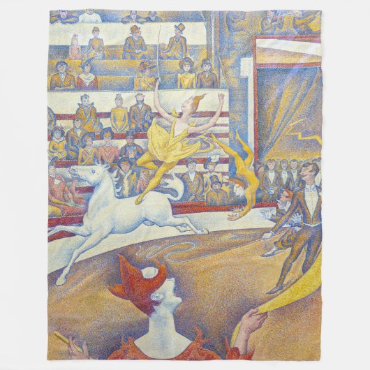Georges Seurat - The Circus Fleece Deken (Voorkant)