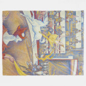 Georges Seurat - The Circus Fleece Deken (Voorkant (Horizontaal))