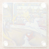 Georges Seurat - The Circus Glazen Onderzetter (Achterkant)