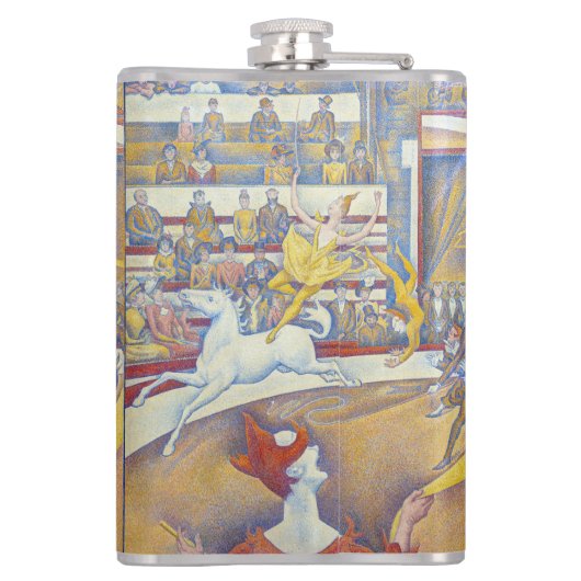 Georges Seurat - The Circus Heupfles (Achterkant)