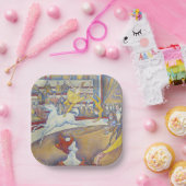 Georges Seurat - The Circus Papieren Bordje (Feest)