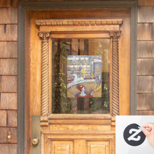 Georges Seurat - The Circus Raamsticker (Huis Deur)