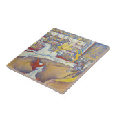 Georges Seurat - The Circus Tegeltje (Zijkant)