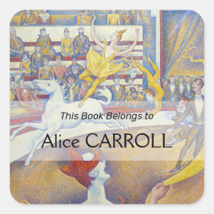 Georges Seurat - The Circus Vierkante Sticker