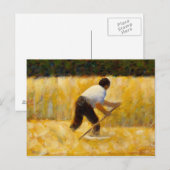 Georges Seurat - The Mower Briefkaart (Voorkant / Achterkant)