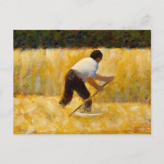 Georges Seurat - The Mower Briefkaart (Voorkant)