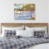 Georges Seurat The Seine and la Grande Jatte Canvas Afdruk (Insitu (Slaapkamer))