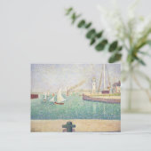 Georges Seurat - Toegang tot de haven van Honfleur Briefkaart (Staand voorkant)