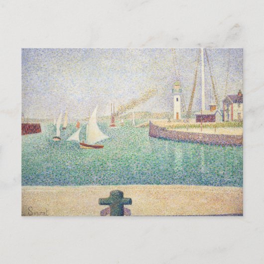 Georges Seurat - Toegang tot de haven van Honfleur Briefkaart (Voorkant)