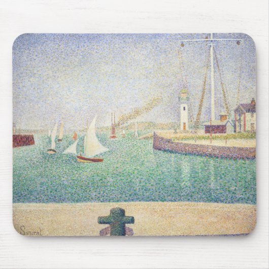 Georges Seurat - Toegang tot de haven van Honfleur Muismat (Voorkant)