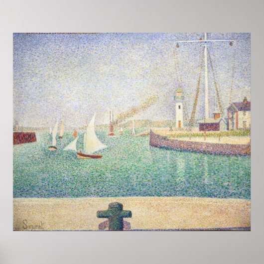 Georges Seurat - Toegang tot de haven van Honfleur Poster (Voorkant)