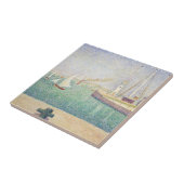 Georges Seurat - Toegang tot de haven van Honfleur Tegeltje (Zijkant)