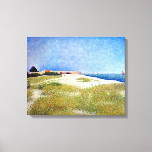 Georges Seurat Uitzicht Fort Samson Canvas Afdruk (Voorkant)