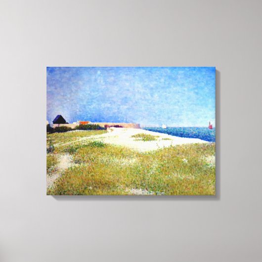 Georges Seurat Uitzicht Fort Samson Canvas Afdruk (Voorkant)