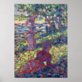 Georges Seurat Woman in a Park Poster (Voorkant)