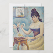 Georges Seurat - Young Woman Powdering Herself Bedankkaart (Voorkant)