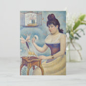 Georges Seurat - Young Woman Powdering Herself Bedankkaart (Staand voorkant)