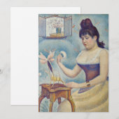 Georges Seurat - Young Woman Powdering Herself Bedankkaart (Voorkant / Achterkant)