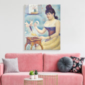 Georges Seurat - Young Woman Powdering Herself Canvas Afdruk (Insitu (Woonkamer))
