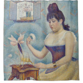 Georges Seurat - Young Woman Powdering Herself Douchegordijn (Voorkant)