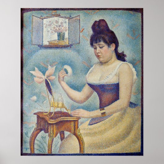 Georges Seurat - Young Woman Powdering Herself Poster (Voorkant)