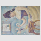 Georges Seurat - Young Woman Powdering Herself Tissuepapier (Voorkant)