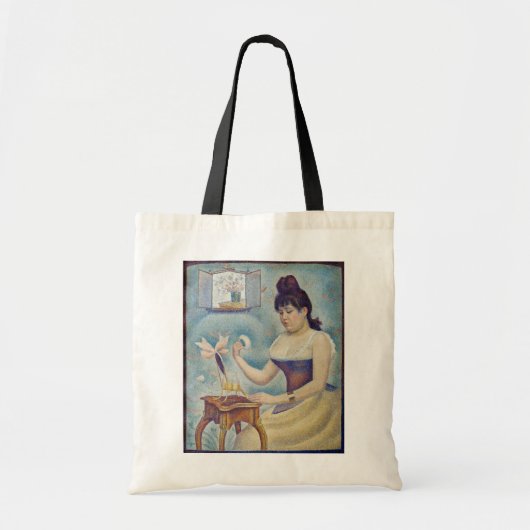 Georges Seurat - Young Woman Powdering Herself Tote Bag (Voorkant)