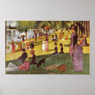 Georges Seurat - Zondagmiddag op het eiland Poster