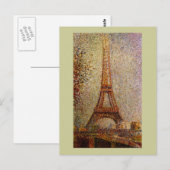 Georges Seurat's Painting: The Eiffel Tower (1889) Briefkaart (Voorkant / Achterkant)