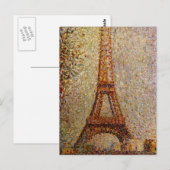 Georges Seurat's Painting: The Eiffel Tower (1889) Briefkaart (Voorkant / Achterkant)